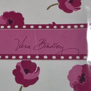 VERA BRADLEY Pink Petals  6 Ring Binder Style Address Book Phone Notes Dates NEW